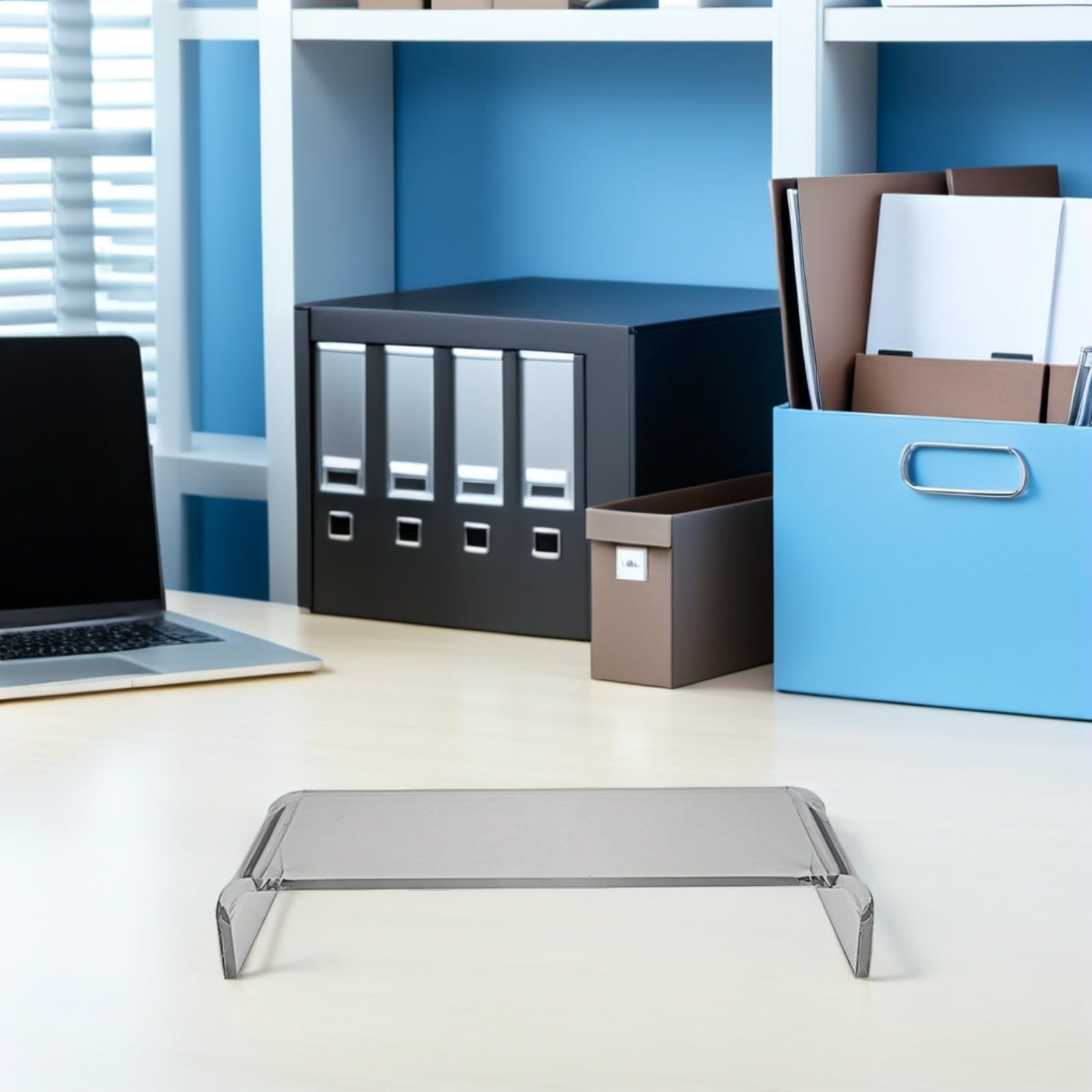 MAGICLULU Supporto Decor Tavolo da Monitor e Acrilico Resistente in'abrasione Rialzo Scrivania, per Home Office e Festa Scuola