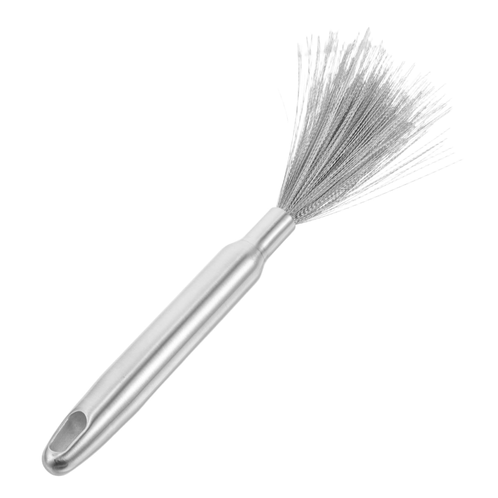 ERINGOGO Stainless Steel Pot Pan Cleaner Brush with Long Handle Heavy Duty Wok Cleaning Scrubber for Effortless Grease Removal Versatile Kitchen Use