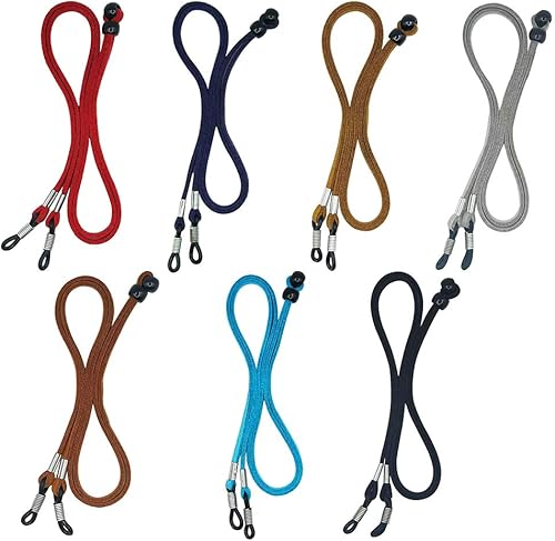 KECHIO Correa de soporte para lentes de ojos, correas para gafas para hombres y mujeres, soportes para anteojos alrededor del cuello, cadena de