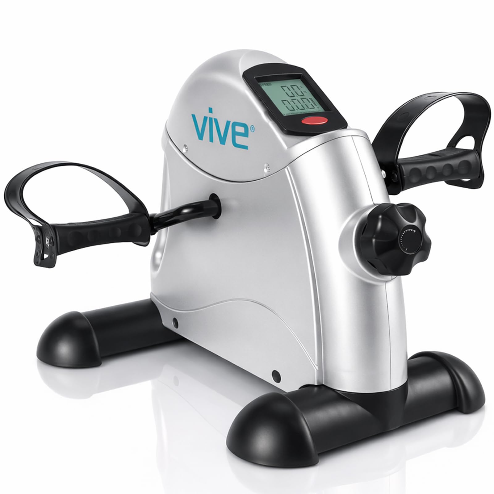 Vive Under Desk Bike Pedal Exerciser - Stationary Exercise Leg Peddler - Low Impact, Portable Mini Cycle Bike for Under Your Office Desk - For Arm or Foot - Small, Sit-Down Recumbent Equipment Machine