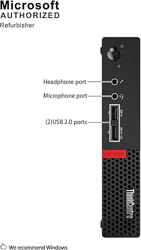 Miniatura 6 de Lenovo ThinkCentre M710q Tiny (Core i5-6500T 2.5GHz, 8GB DDR4, 512GB SSD, WiFi, Windows 10 Pro 64) (Renovado)