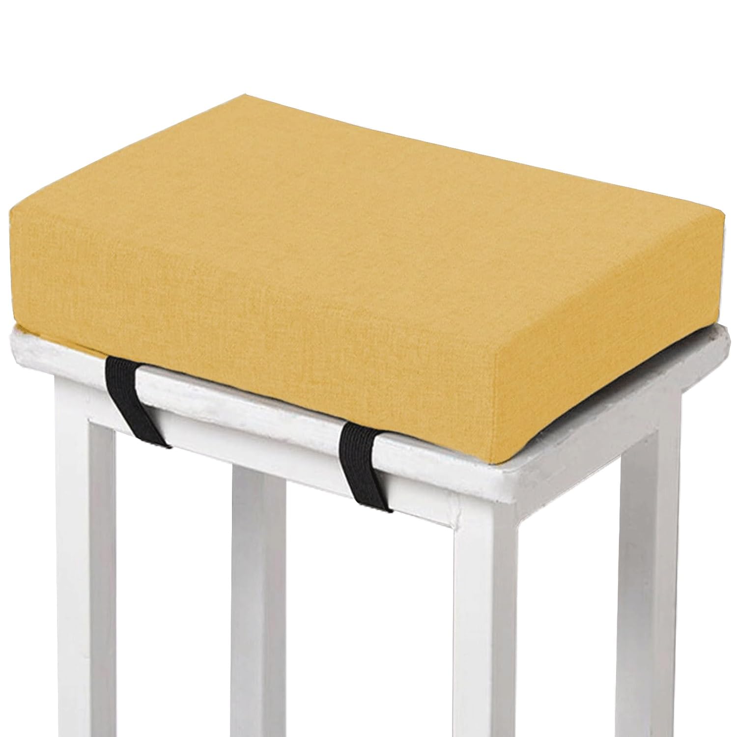 Memory Foam square Seat Cushion3/ 5/8cm thick,35/40/45/50cm rectangular Stool Cushion,Anti - Slip, Seat Cushion seat pads dining chairs with Removable Cover for Kitchen Bar Chairs(H14,1pc 30x30x5cm)