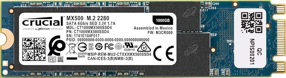 Crucial MX500 Internal Solid State Drive with 500GB Storage, SATA & 3D NAND thumbnail 3