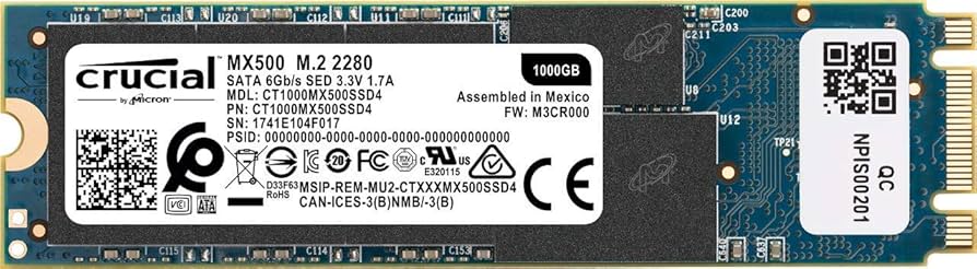 Amazon.com: Crucial MX500 1TB 3D NAND SATA M.2 (2280SS