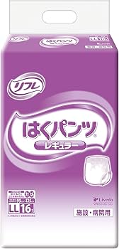 Amazon | リフレ はくパンツ レギュラーLLサイズ 16枚×6袋 大人用