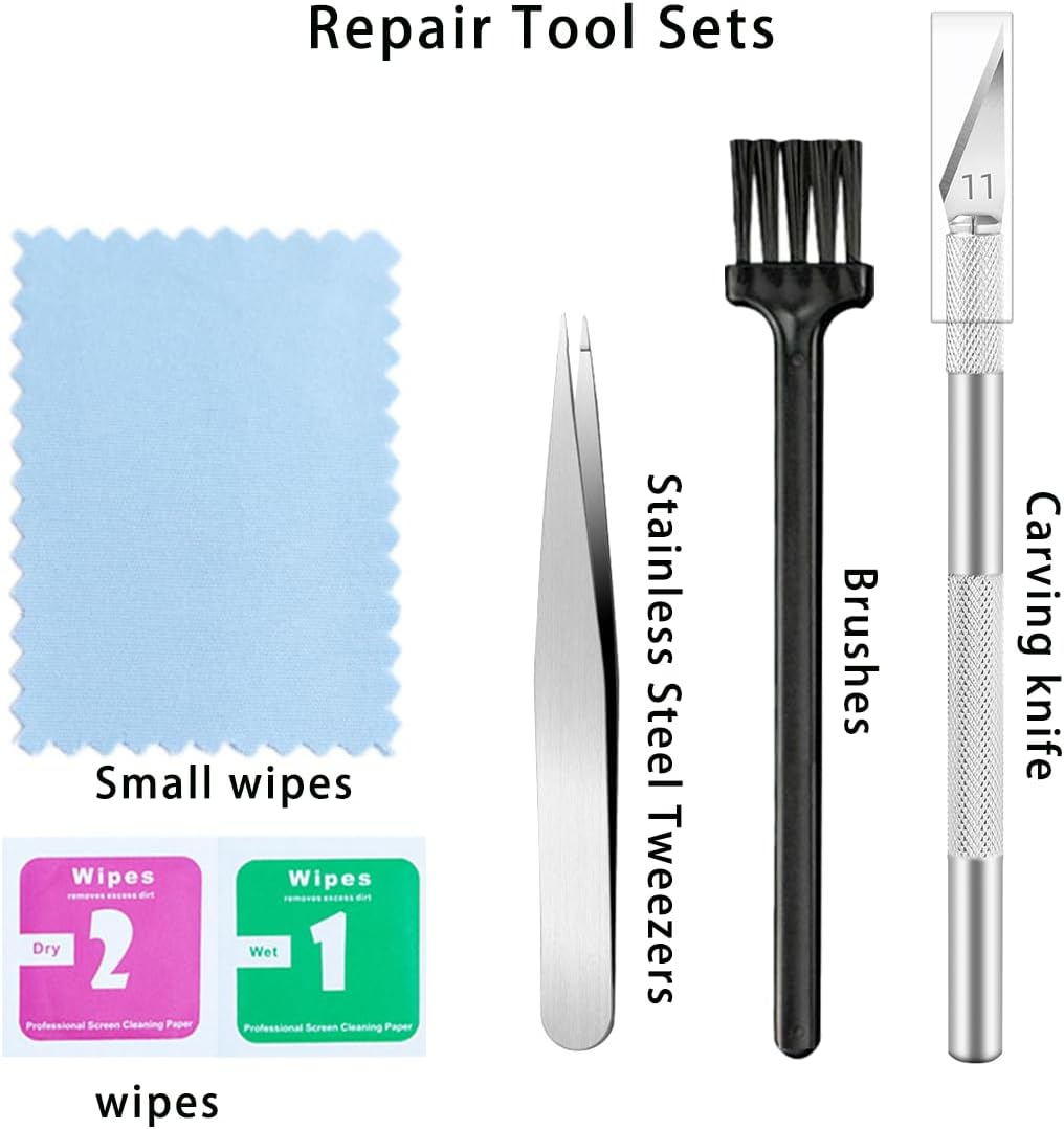 2 Sets Back Rear Camera Glass Lens Replacement for iPhone 14/iPhone 14 Plus with Repair Tools Kit