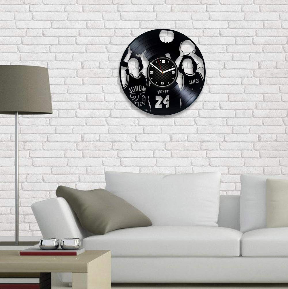 Amazon.co.jp: DecorStudioUA バスケットボールビニールレコード壁時計