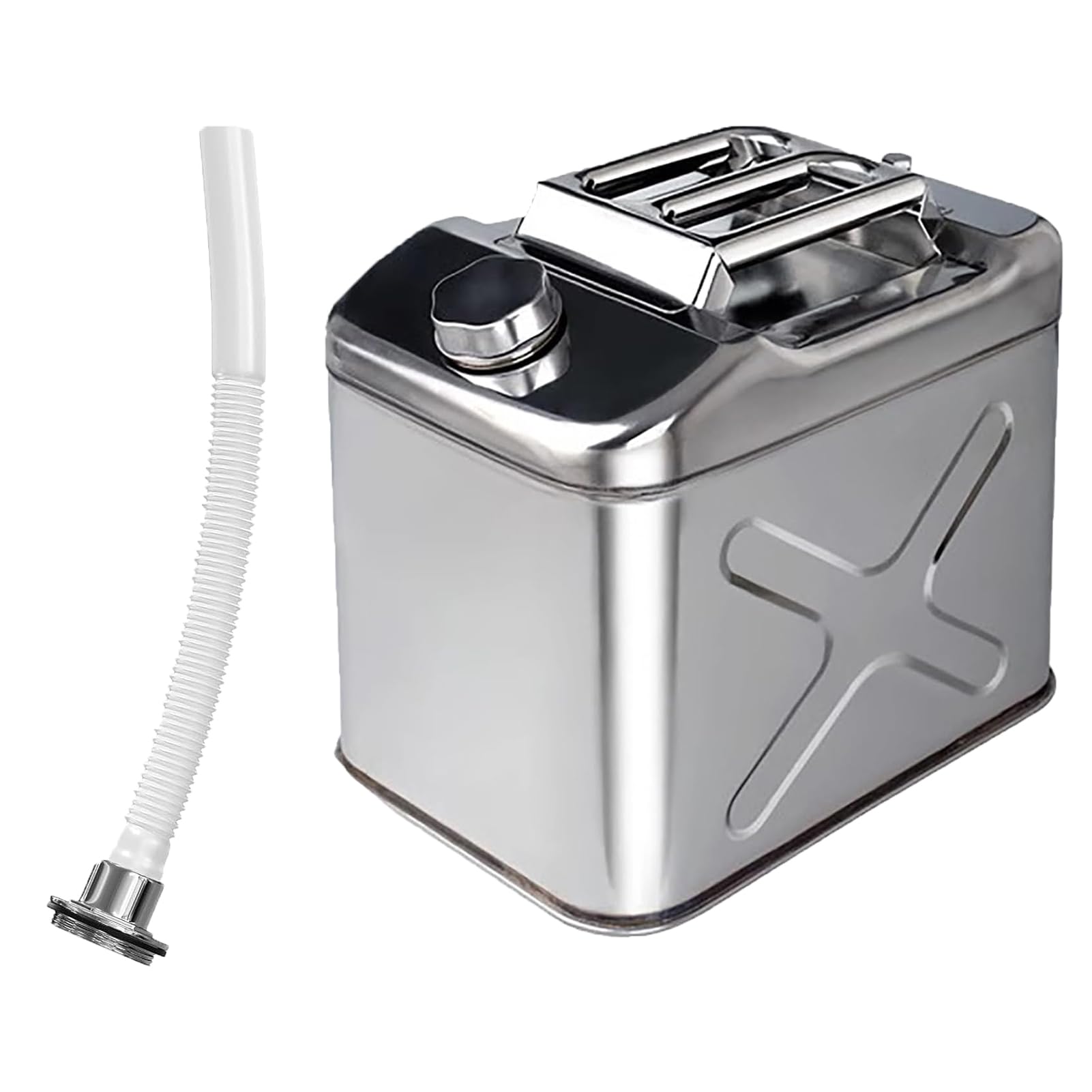 Contenedor de agua de acero inoxidable para camping, lata de almacenamiento de agua portátil resistente, jarra de tanque de agua portátil para camping, actividades al aire libre, almacenamiento de