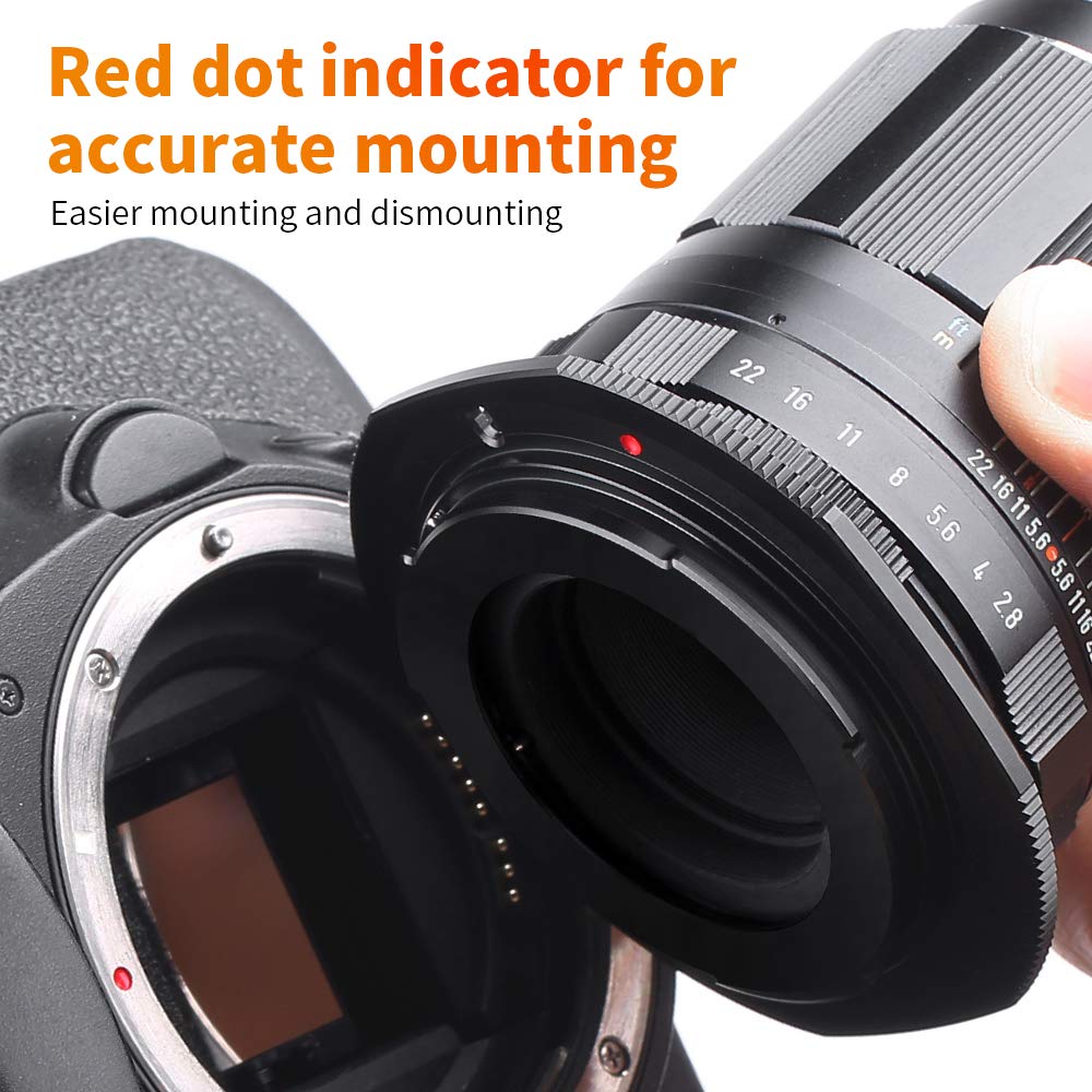 Amazon.com : K&F Concept M42 to EOS Adapter, Updated Lens Mount