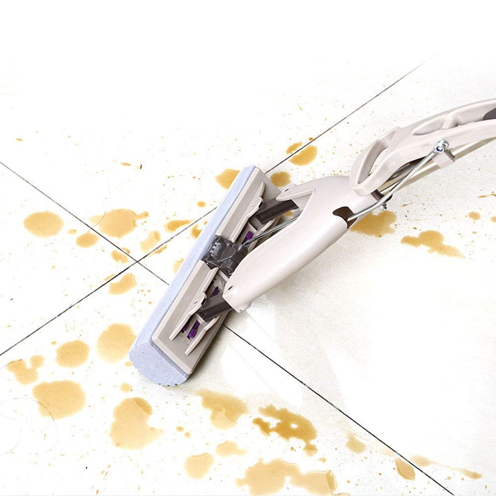 Trapeador Trapeador de Esponja con recambios absorbentes Fácil de Limpiar para la Cocina del hogar Madera Dura Madera laminada Azulejos de cerámica Limpieza de Pisos Trapeador y CU