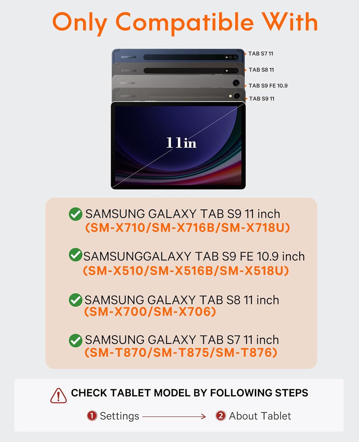 Chesona Magic-Style Keyboard Case for Samsung Galaxy Tab S9 FE 5G 10.9'', S9/S8/S7 11'', Floating Cantilever Magnetic Stand, LED Backlit & Smart Touchpad, Pencil Holder & Visible Battery Screen, Black