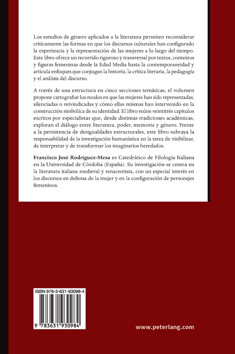 Cartografías del género: discursos y representaciones de la mujer entre tradición y ruptura / Cartografie di genere: discorsi e rappresentazioni della donna fra tradizione e rottura