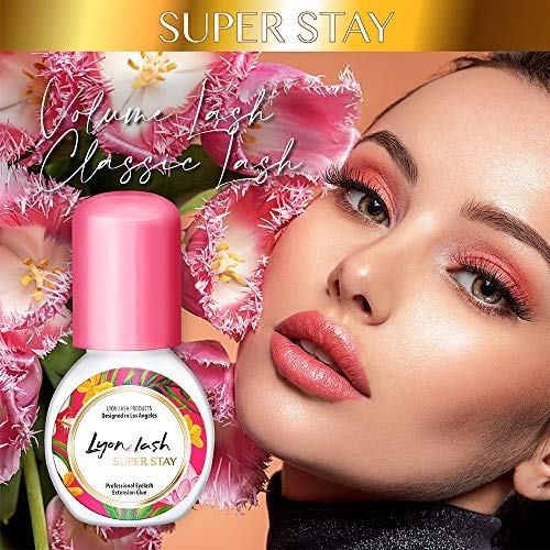 Lyon Lash Super Stay 10ml Eyelash Extension Performance Glue | 0.5 Sec Dry Time | Up to 8 Weeks Retention | Black Adhesive Supplies for Professional Use by Lyon lash - Used condition - Image 2