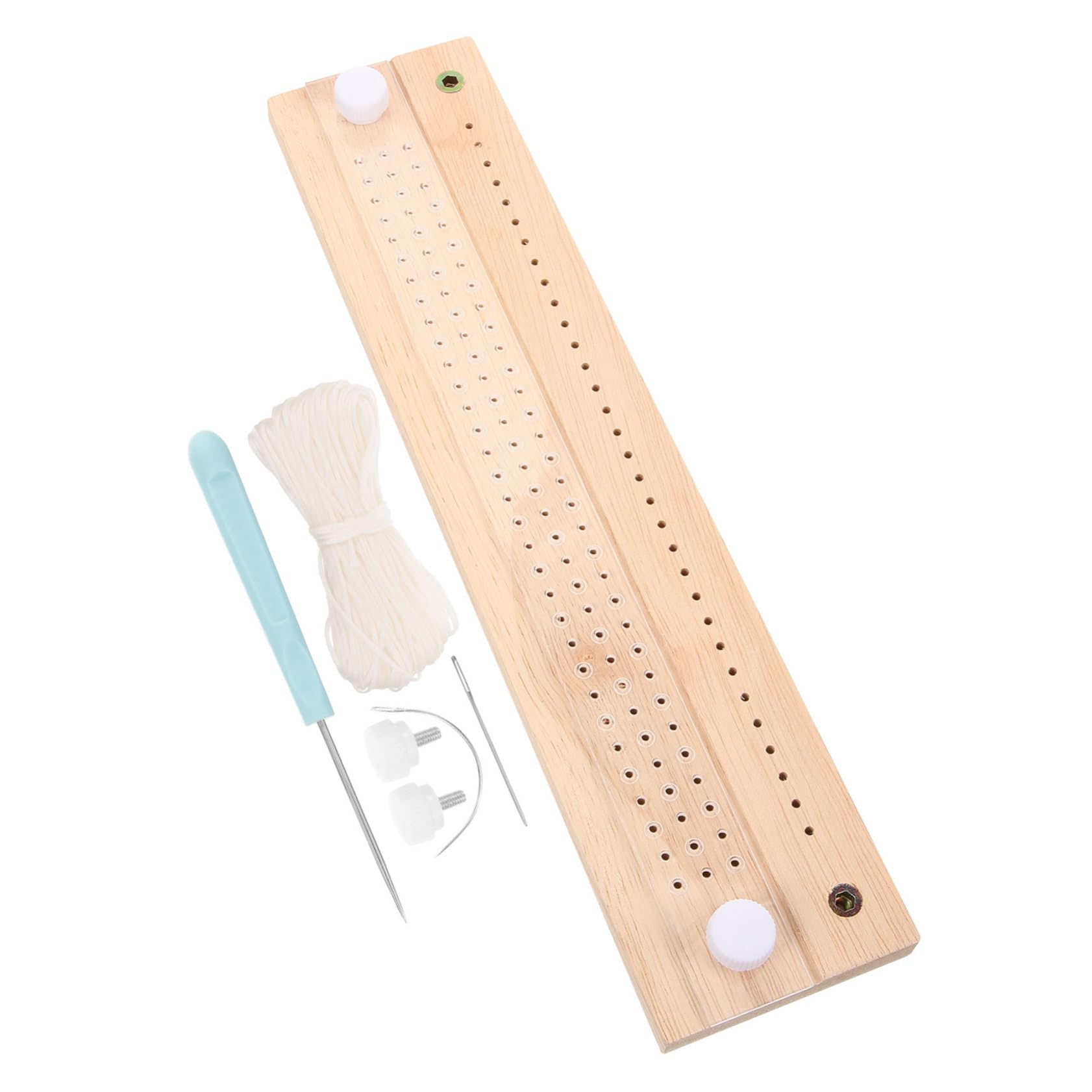 SHINEOFI Kit di Strumenti per Rilegatura Libri Fai da Te Perforatore e Cucitura, in Metallo e Legno, Resistente, per Uso Personale e Taccuini in Carta