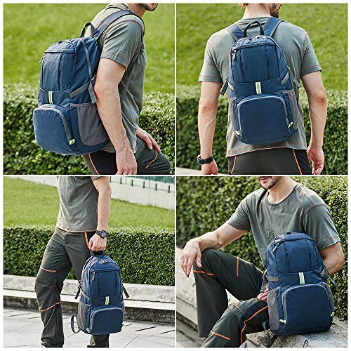 DECDEAL 35L Leve Dobrável Mochila Repelente De Água Saco Pacote para Camping Escalada Caminhadas Via