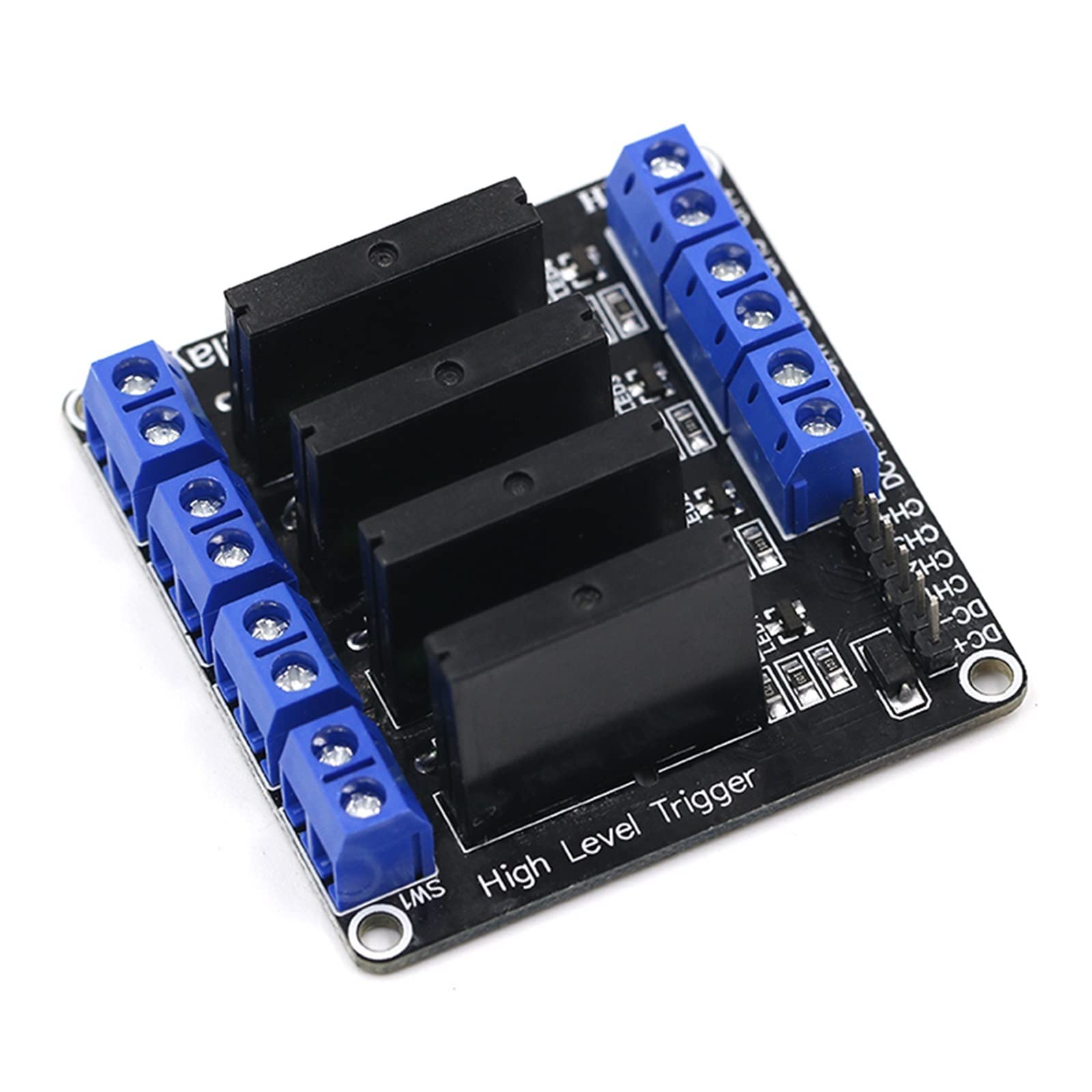 GJZIFGFWQ 1 2 4 8 Channel 5V DC Relay Module Solid State High Level SSR AVR DSP G3MB-202P(4 Channel)