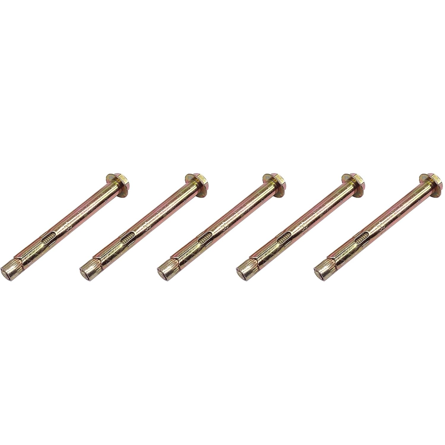 5 Piezas Pernos Expansión M10x60 Acero Carbono