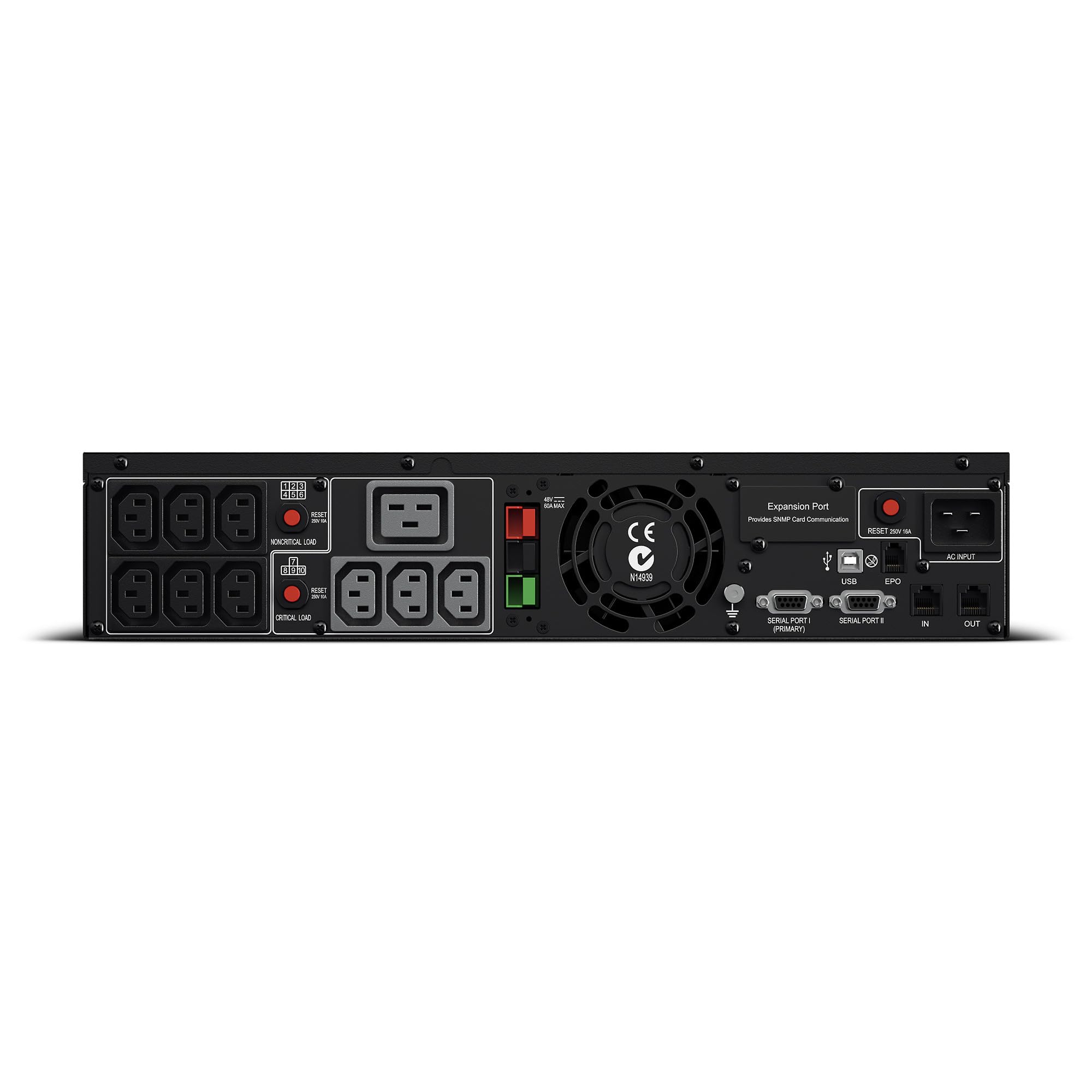 PR2200ELCDRTXL2U Aplicación inteligente de alto voltaje de onda sinusoidal UPS de respaldo de batería y protector de sobretensiones, 2200VA/1650W, 10 tomas, AVR, 2U Rack/Tower 3