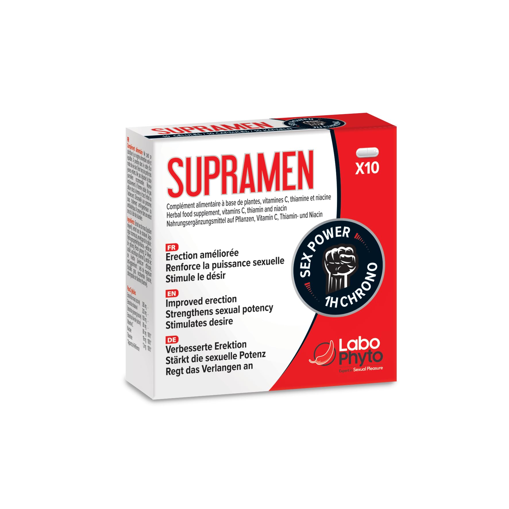 Labophyto Supramen Erection Améliorée 10 Gélules