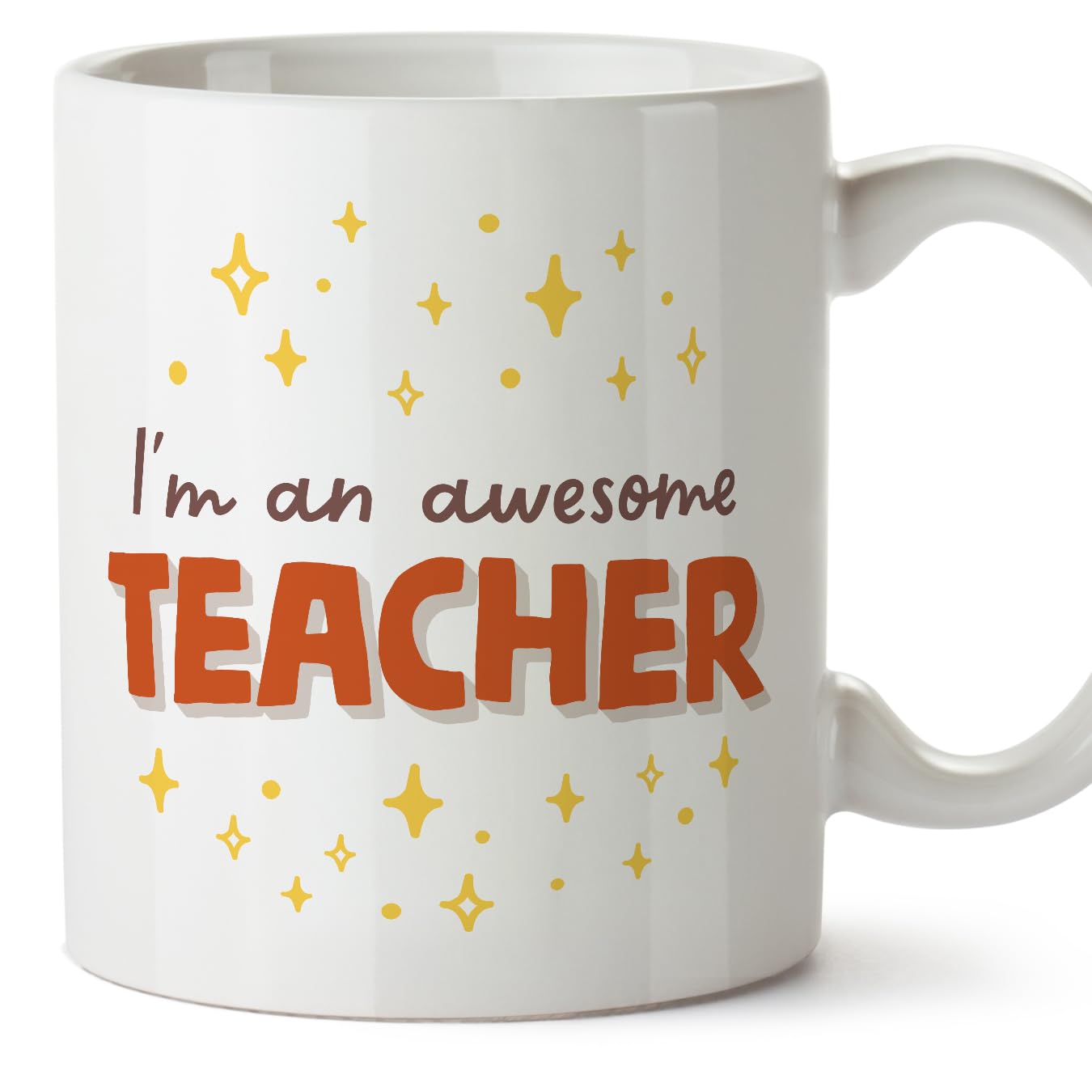 MUGFFINS Teacher Man Mug - in English - I'm Awesome! - Funny Gift for Colleagues - Ceramic 11oz Mug — image 1