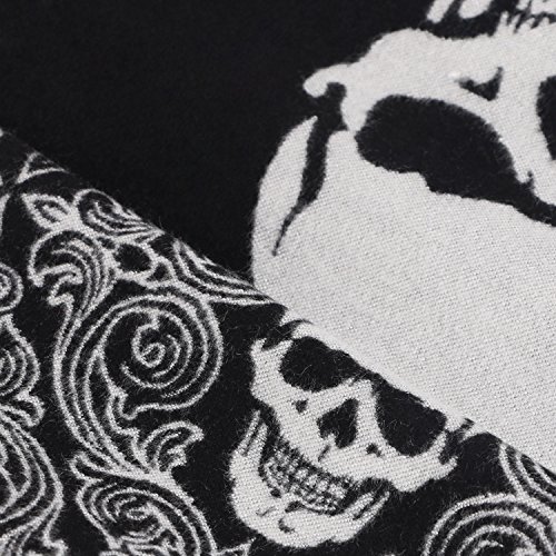 Landisun MC136 Skull Scarf Women Scarf Men Scarf Shawl Unisex Soft Long Elegant Classical Tassels thumb #3