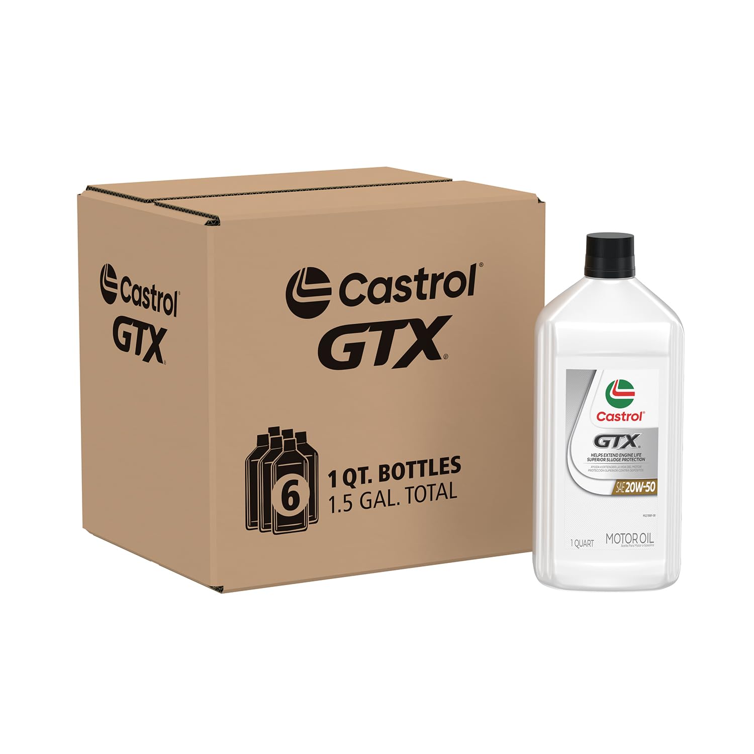 Amazon.co.jp: Castrol GTX 20 W50 Conventionalモーターオイル 1