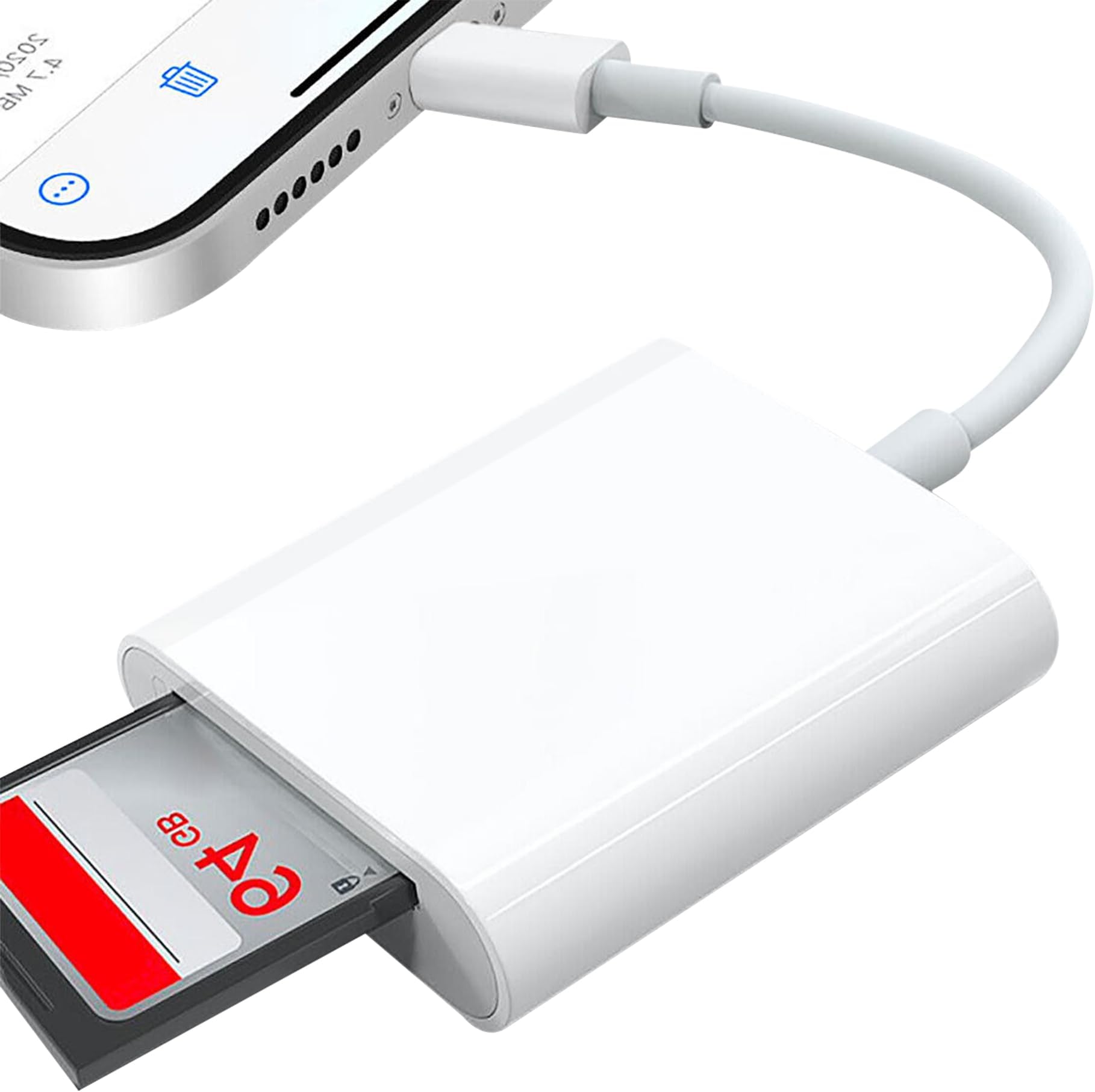 Dual Slot SD Card Reader for iPhone iPad, Photography