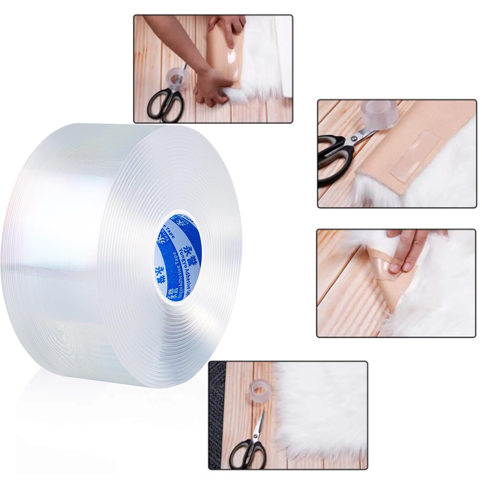 Nano Tape - Transparentes Montageband Für Wände Ohne Rückstände