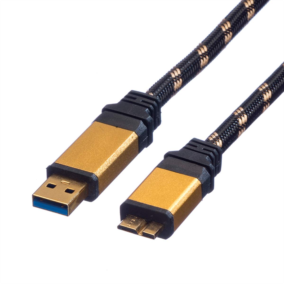 RolineRotronic USB 3.0 Cable/A to Micro B / 2 m/Gold
