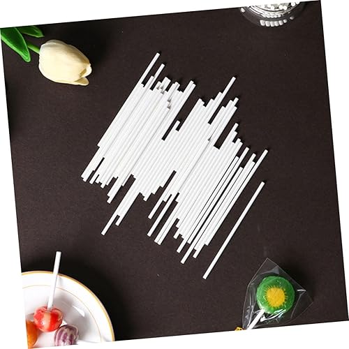 Miniatura 7 de 200 palitos de piruleta para hacer dulces, palitos de papel para golosinas de malvavisco para fiestas, bodas y vacaciones
