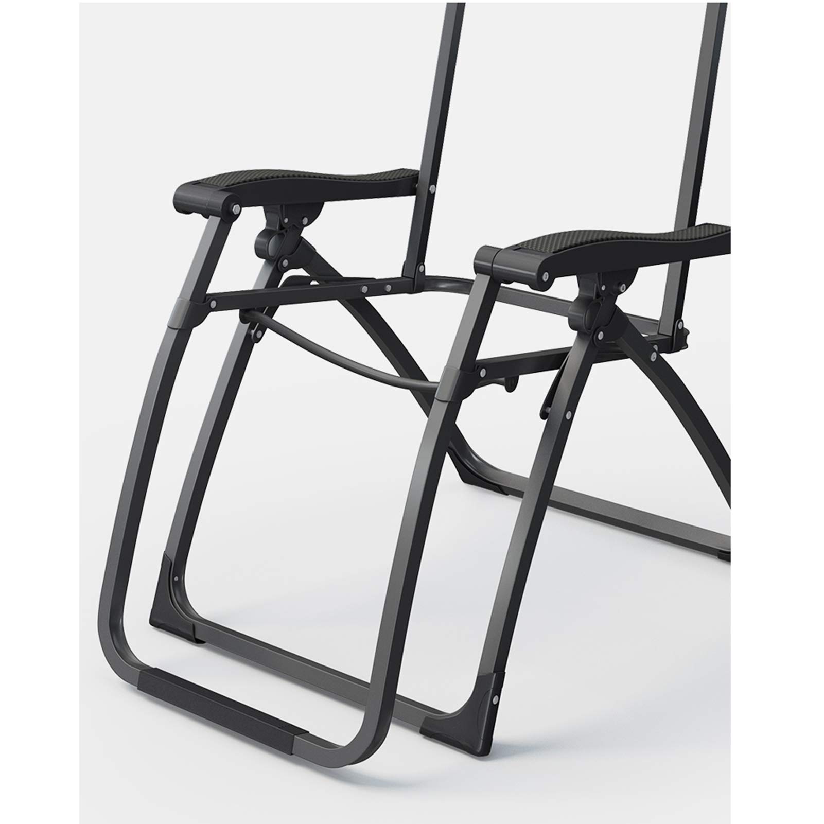 Fauteuil inclinable zéro gravité avec assise rembourrée, angle d'inclinaison réglable, fonction de verrouillage, porte-gobelet latéral et coussin, fauteuil inclinable pliable pour patio, sup