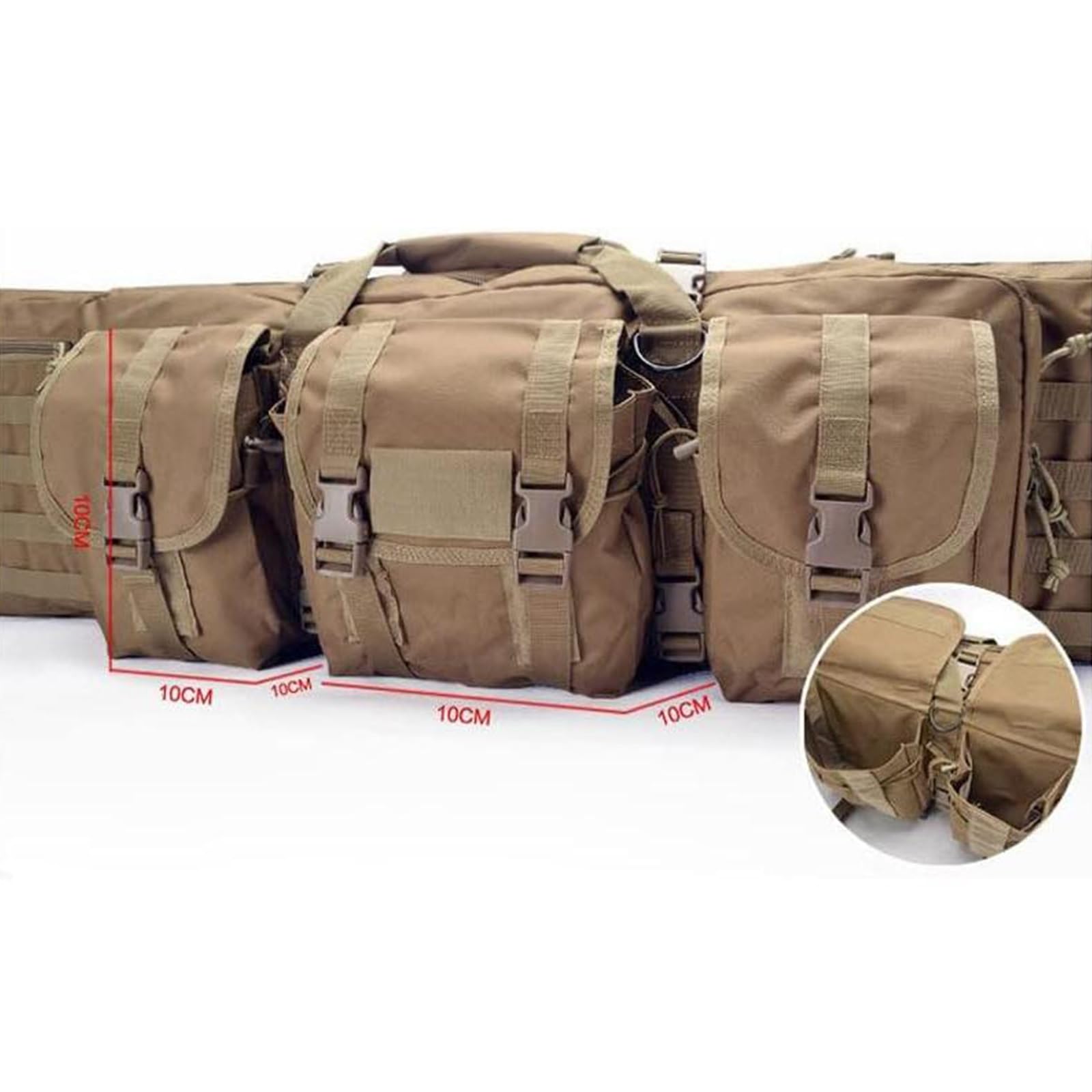 93cm/108cm/118/140cm Caza Táctica Rifle Gun Case Bolsa Táctica Funda para Arma con Correa de Hombro Bolsa de Transporte Vaina para Caza Disparando
