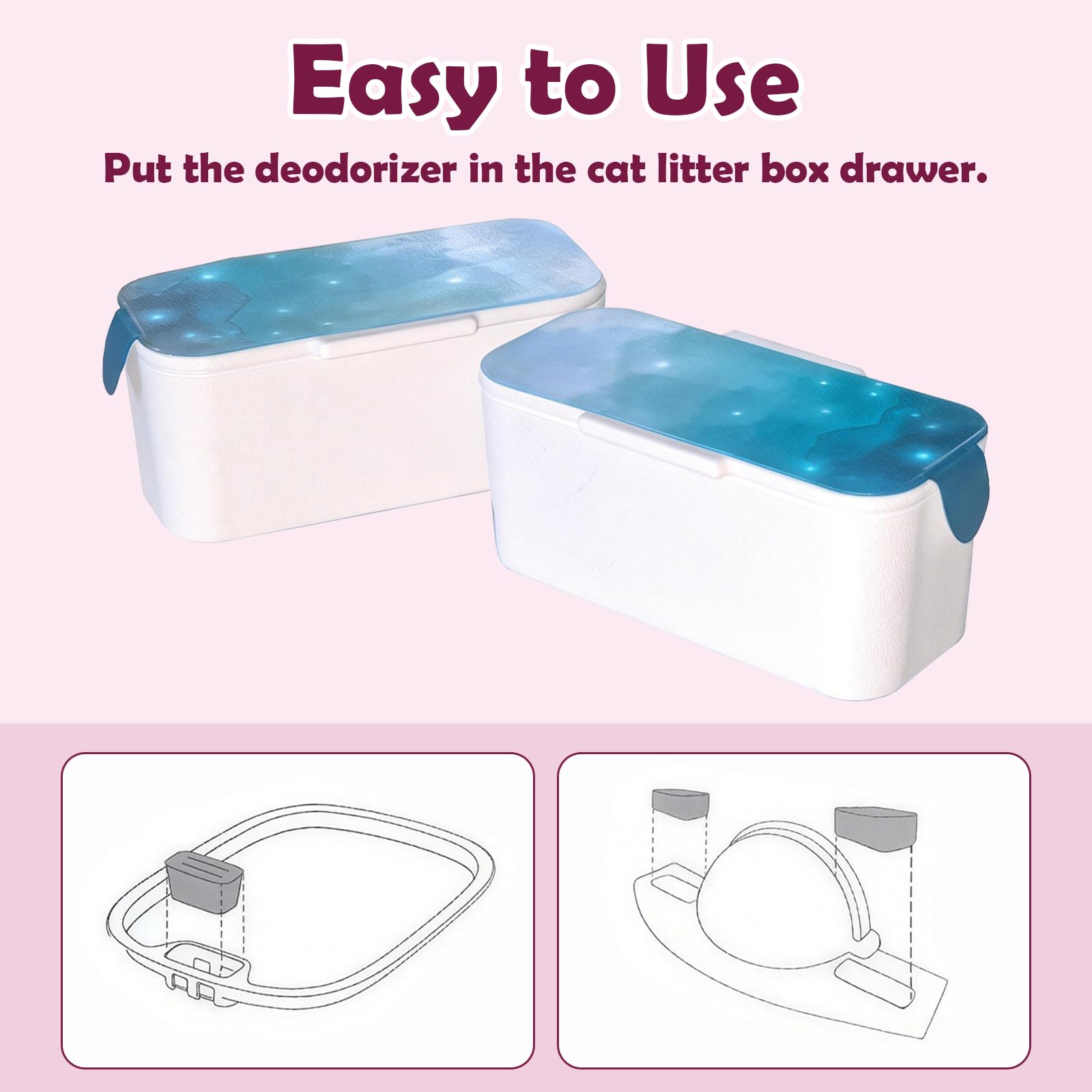 4-Pack Deodorizer Refills Compatible with Pet ScoopFree SmartSpin Self-Cleaning Cat Litter Box, Natural Plant-Based Air Freshener Cartridges, Lasts Up to 30 Days Each - image 3