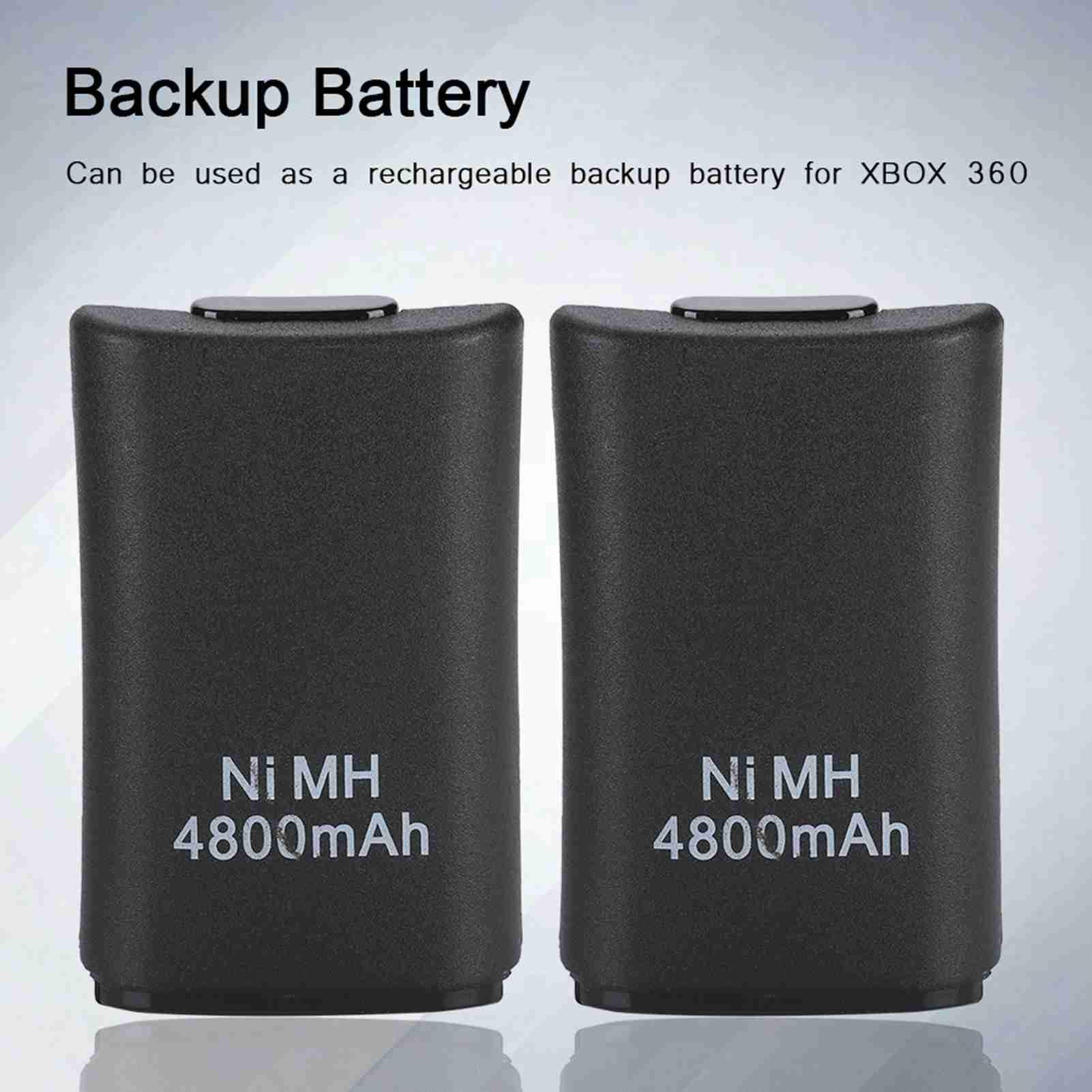 Kosiy Bewinner Batteria Ricaricabile 4800mAh per Controller 360, Include Cavo USB e Base di Ricarica, Batteria di Riserva per 360 Controller