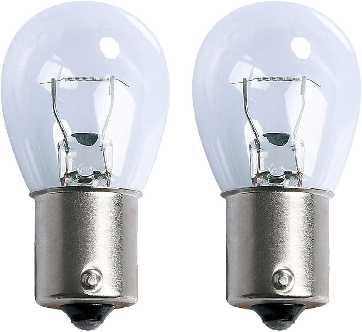 2 X 382 P21w Car Light Bulbs, Replace Indicator Bulb, Brake Light Bulbs, Stop And Tail Light Bulbs, Clear Light 12V BA15S 382 P21W Rear Break Light Bulbs, Replace Car Lights