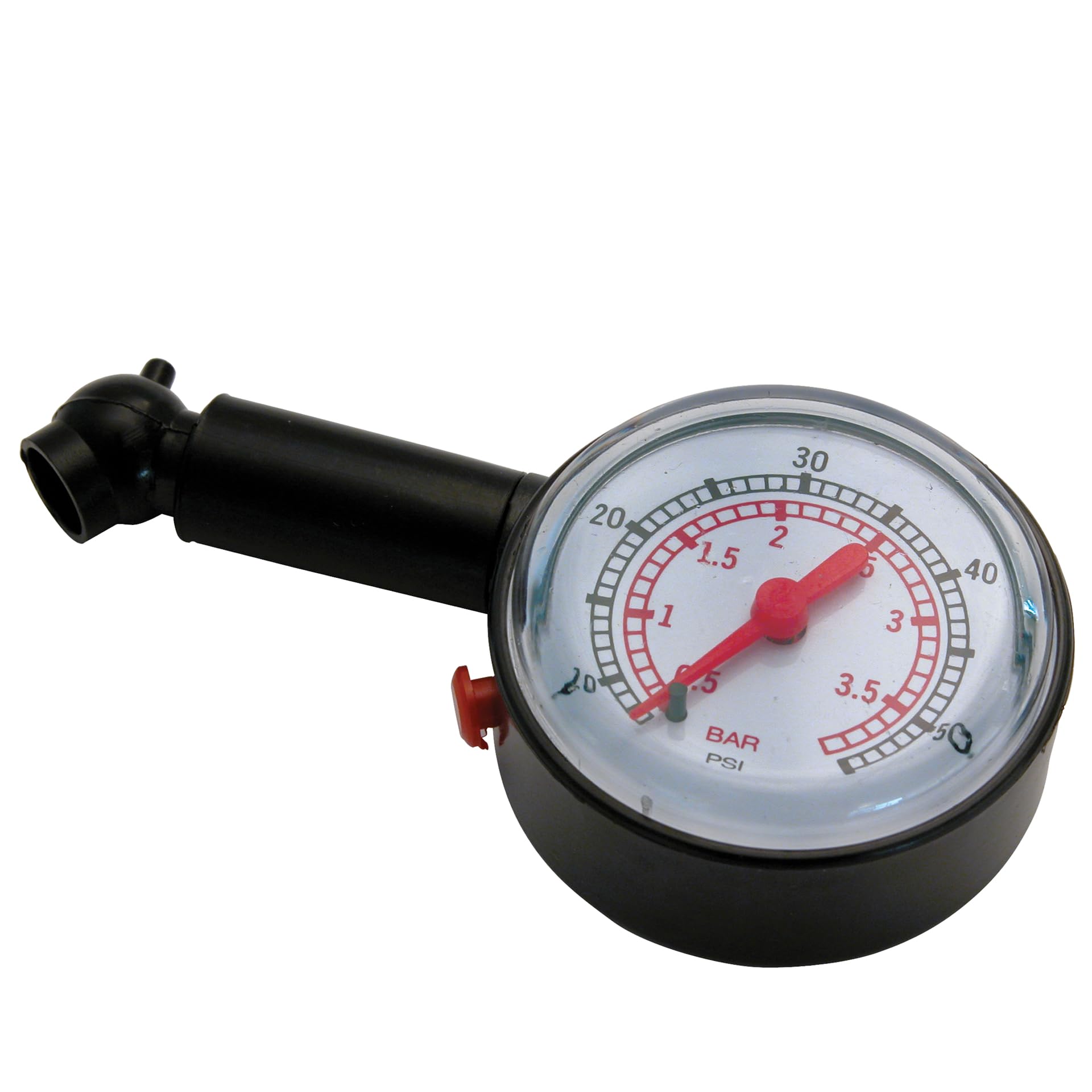 Carpoint Analog Tyre Pressure Gauge, Black