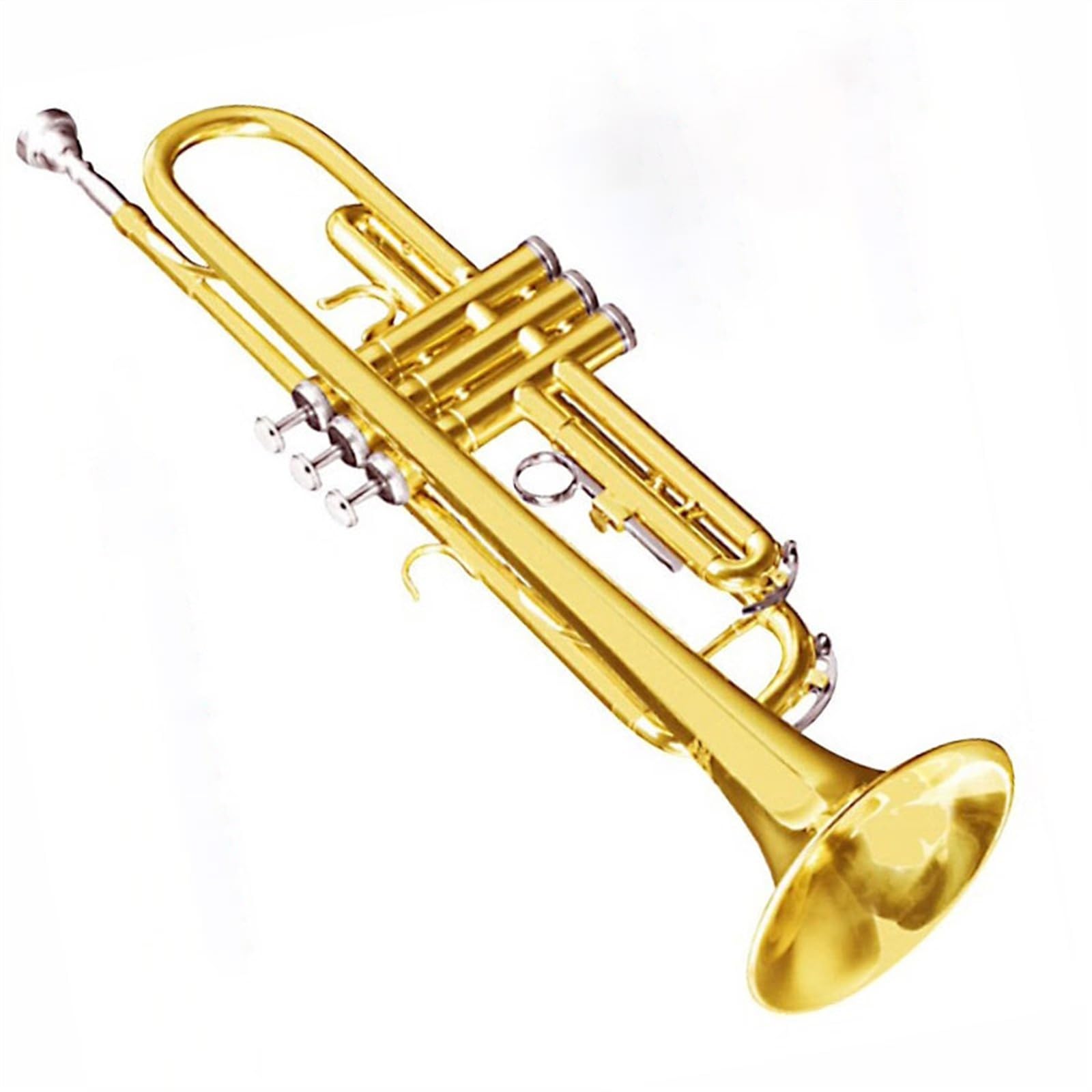 Standard Trompeten Trompeteninstrument B-Trompete Dreiton-Blasinstrument Anfänger Standard Messing Edelstahl