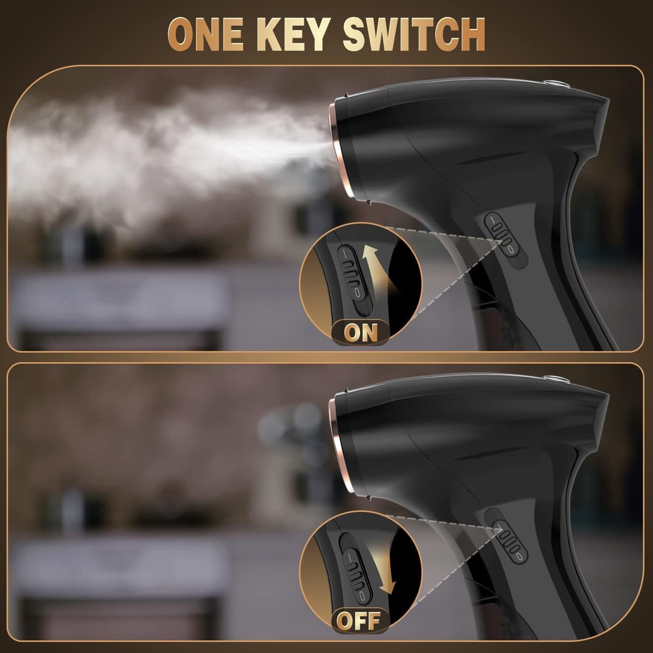 Steamer for Clothes, Handheld Garment Steam Iron for Fabric Wrinkle Remover with Brush for Home, Office and Travel