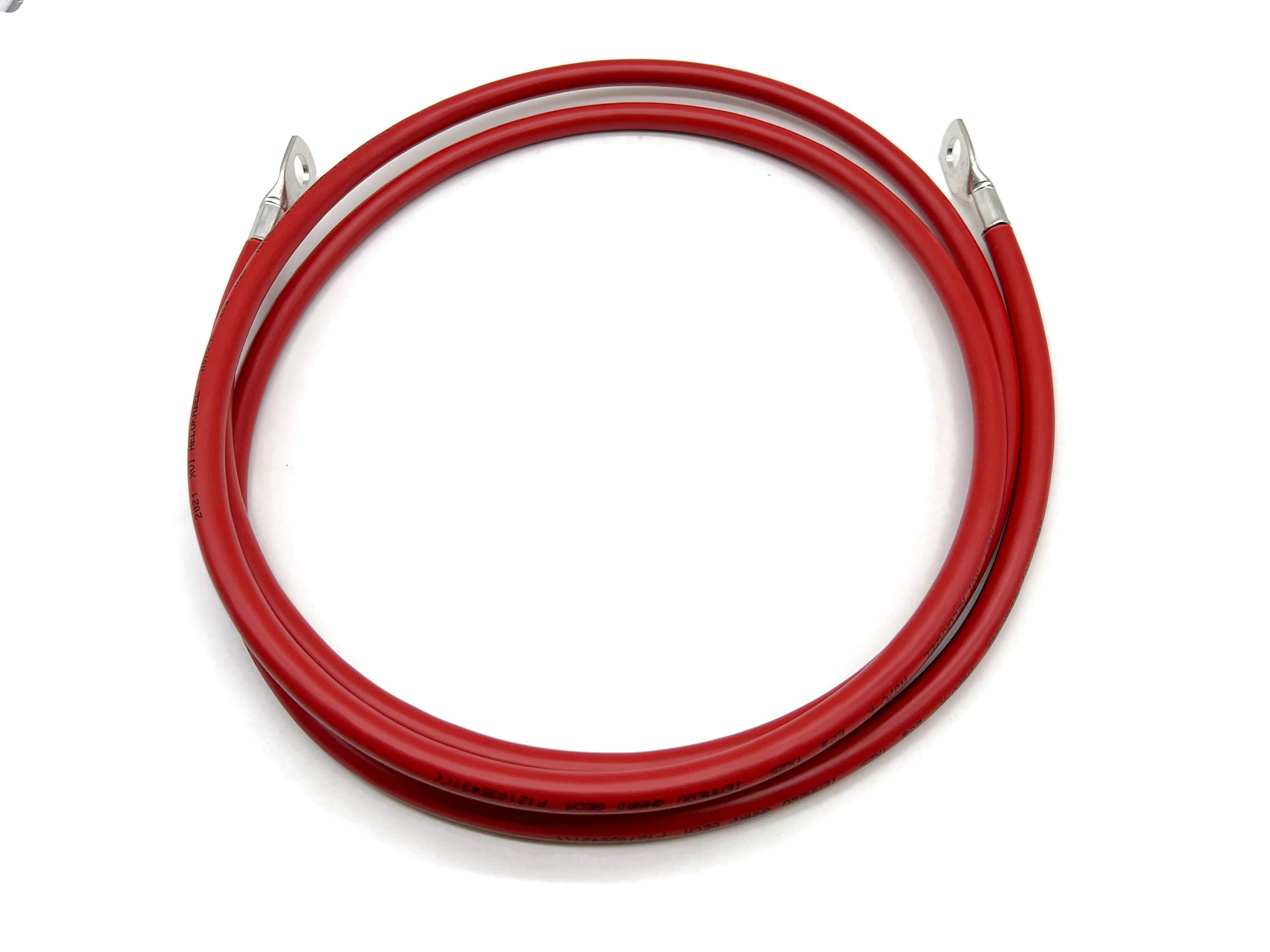 Câble Batterie 10 Mm² 200 Cm Avec Cosses Œillets M6 - Cuivre Flexible H07VK, Pour Voiture, Moto, Solaire - 13