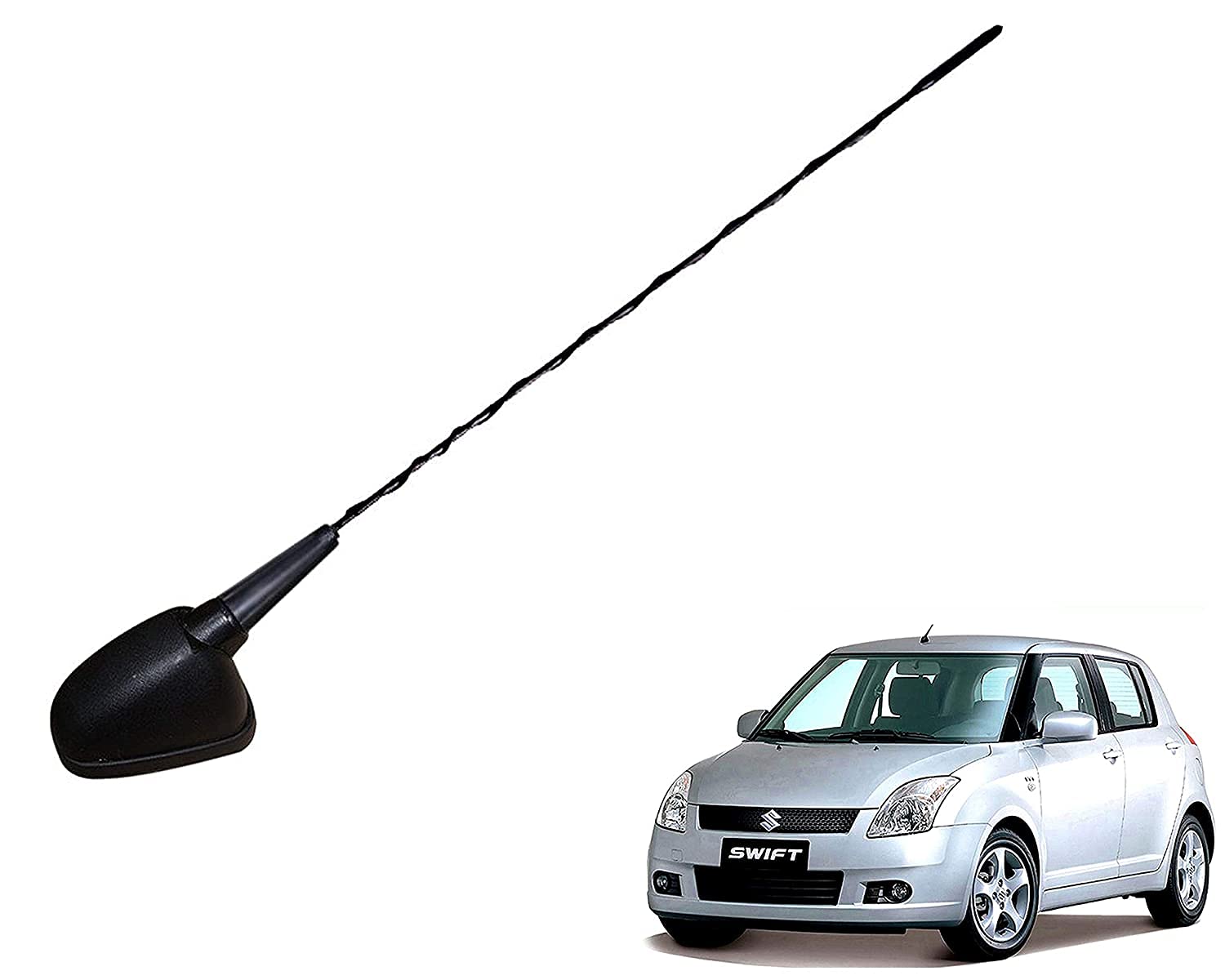 YASH ENTERPRISES Car Audio FM/AM Roof Antenna for Compatible with Cars Swift, Dzire, Ritz, Kuv 100, Estilo, A-Star, Vista, Tuv 300, Palio, Punto, Quanto, Ertiga, Kwid, Manza, Indigo, Enjoy