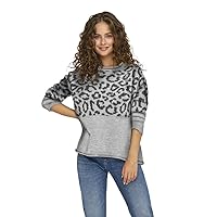 Onljade Animal LS O-Neck Knt Noos, Chiaro Grigio Melange