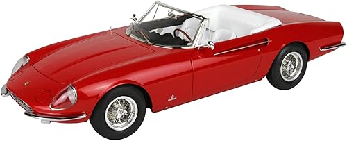 Miniatura 2 de BBR 1966 Ferrari 365 California S/N 9935 Convertible Rojo con Interior Blanco & Display CASE Ltd Ed a 108 Piezas en todo el mundo 1/18 Modelo Coche