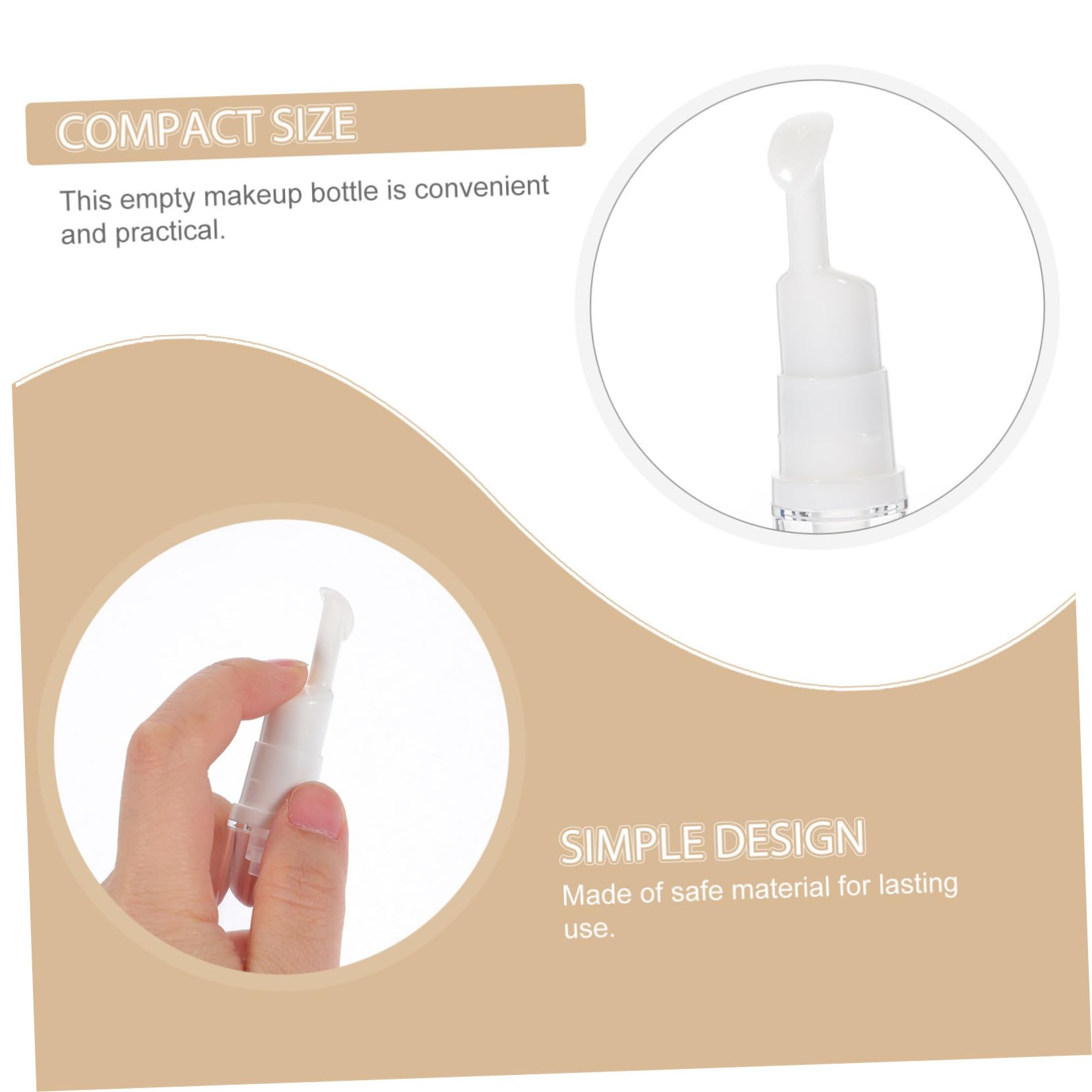 4 set di bottiglie ricaricabili Airless Pump per viaggi, flaconi cosmetici per lozione e fondotinta per leak e pratici, 10 pezzi * 4