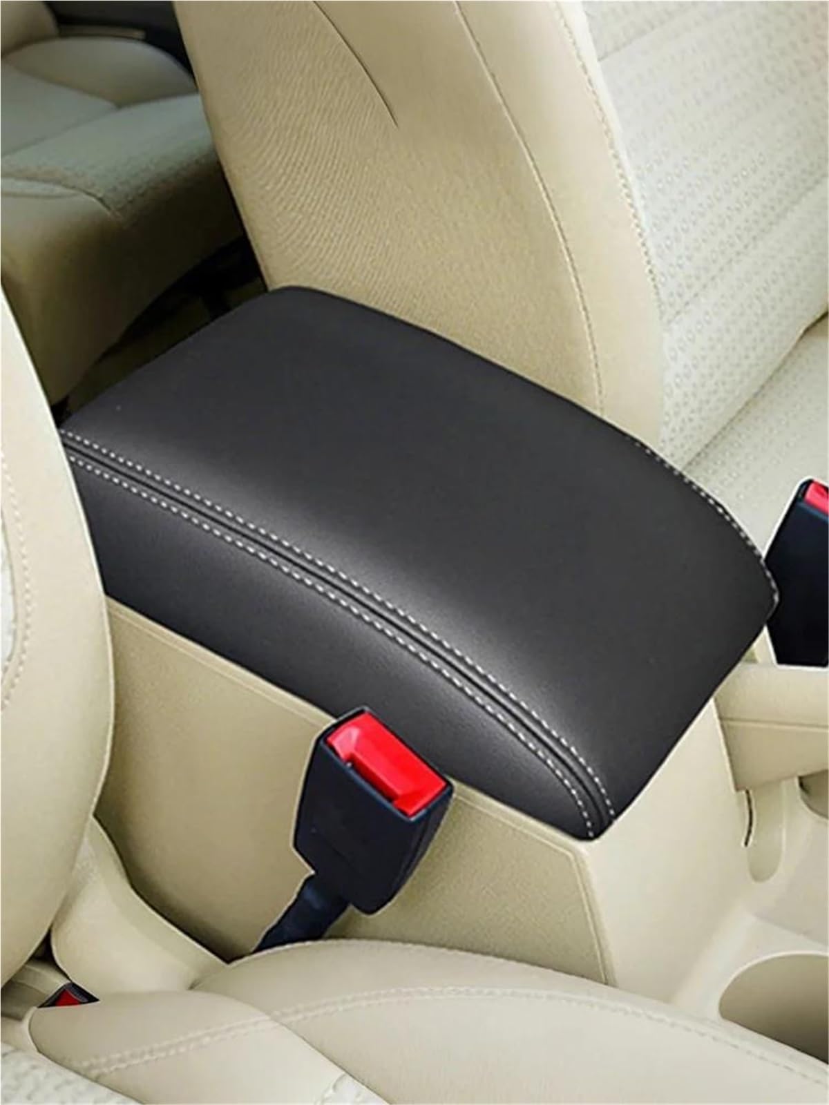 Funda Reposabrazos Microfibra Cuero Transpirable Y Cómoda Para Vw Para Touran 2006 2007 08 09 10 2011 2012(Titanium wire)