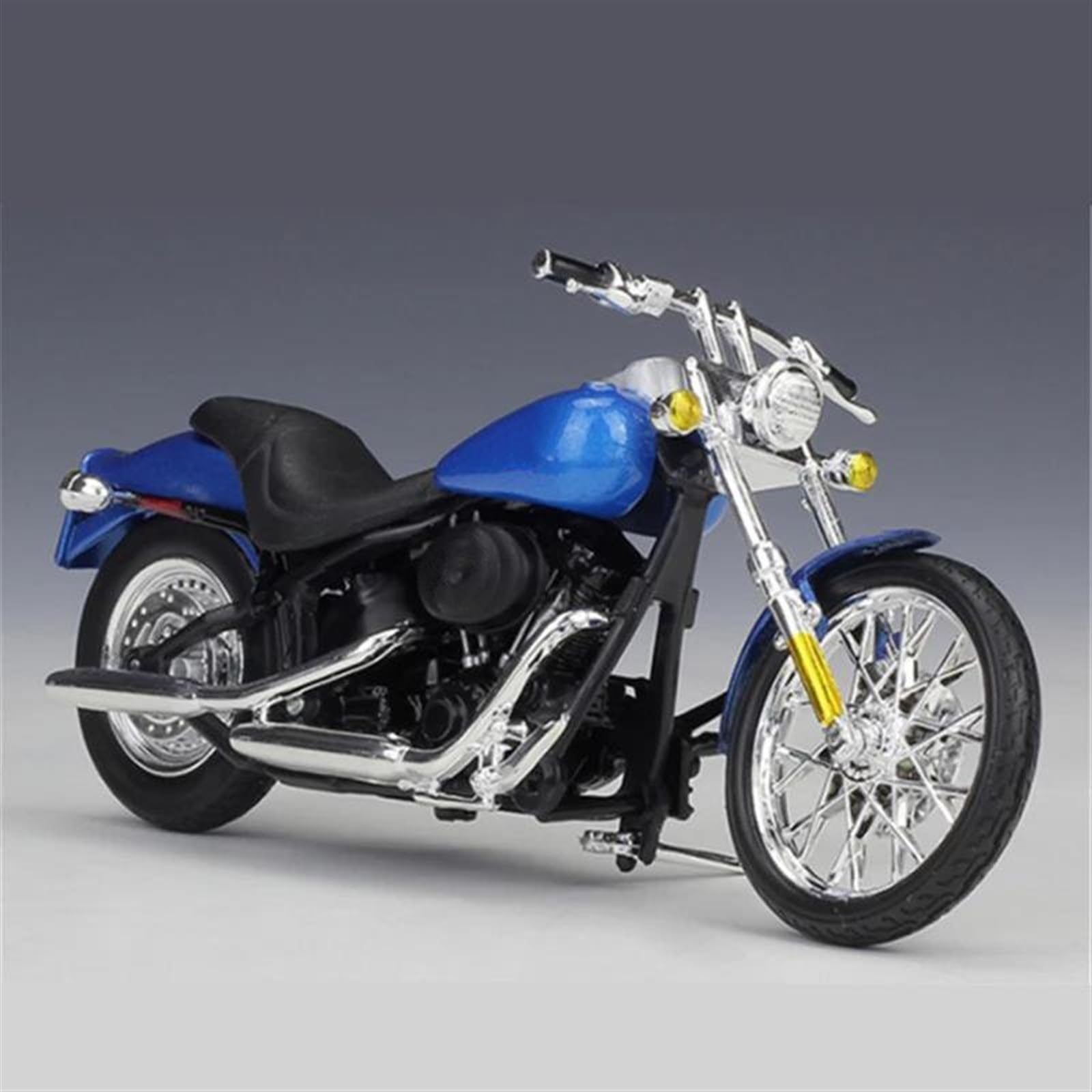 SEYXF Motorbike Toy Motorcycle Model Simulation Alloy Toy 1/18 for Harley FXSTB Night Train 2002(with Foam Box)