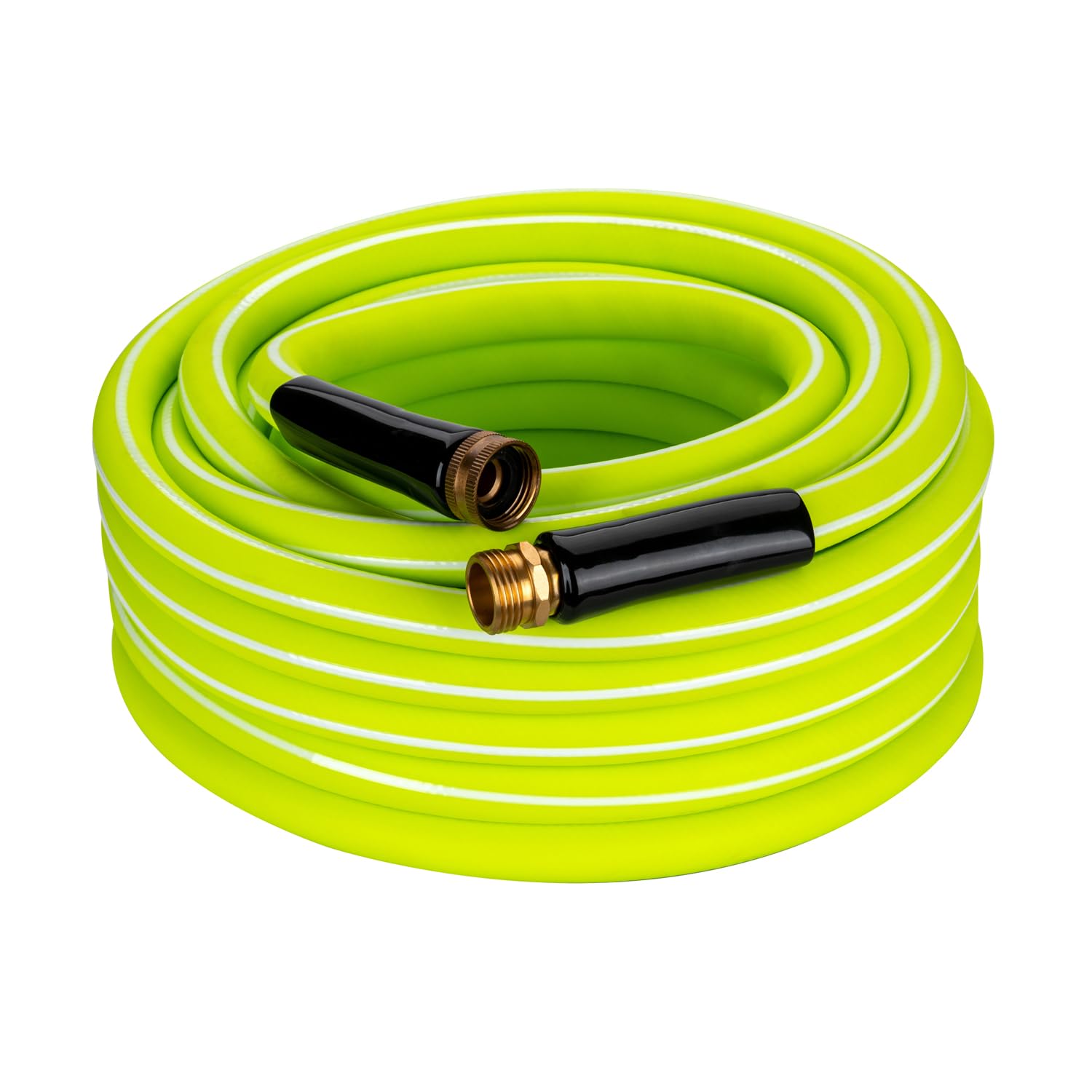 DAVCOGarden Hose 50 ft, Drinking Water Safe, 3/4" Solid Aluminum Fittings - No Leak, Hose Reel Leader Hose, Water Hose Connector, Lead In Hose, Connecting Hose for Hose Reel Cart