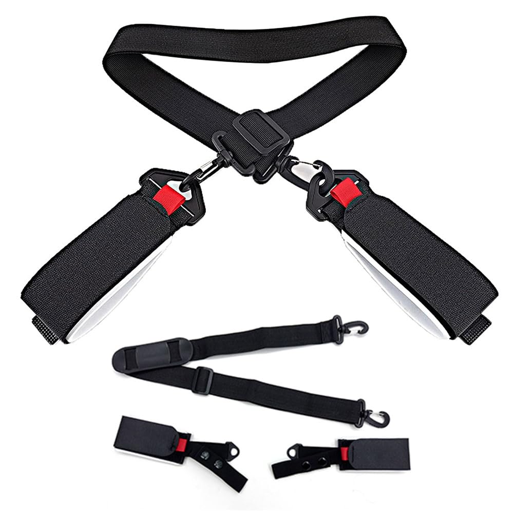 Comioke Ski Tracolla, Regolabile Ski Straps, Invernali Ski Tracolla, Regolabile Portatile Cinghie da Sci,Spalla Accessori da Sci per Adulti Ragazzi Sci Snowboard attività All'Aperto Invernali