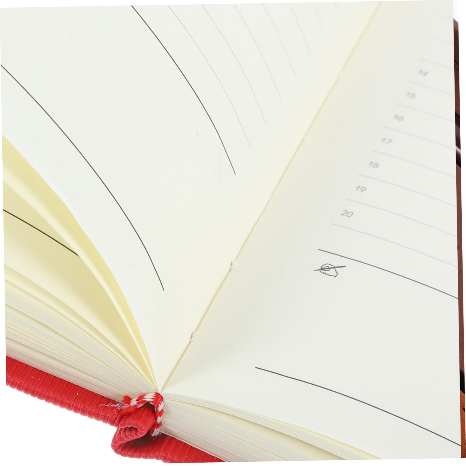 Notizbuch für Zeitplan mit Rotem Papier Multifunktionaler Wochenplaner für Schüler und Lehrer Abschlussatmosphäre und Schulanfang Deko