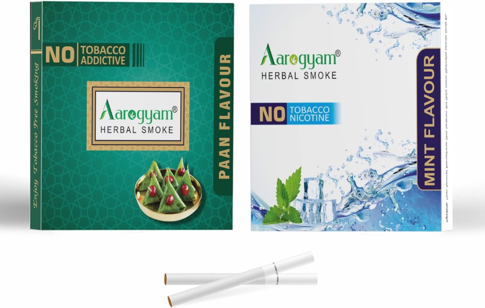 Aarogyam Herbals Pack Of 2 Flavours 100 Tobacco And Nicotine