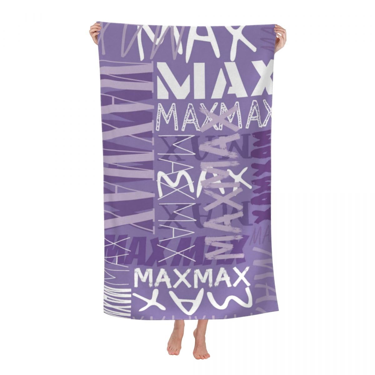 NGGBBDYGB Premium Cotton Custom Beach Towels Personalized Photo Vacation Use